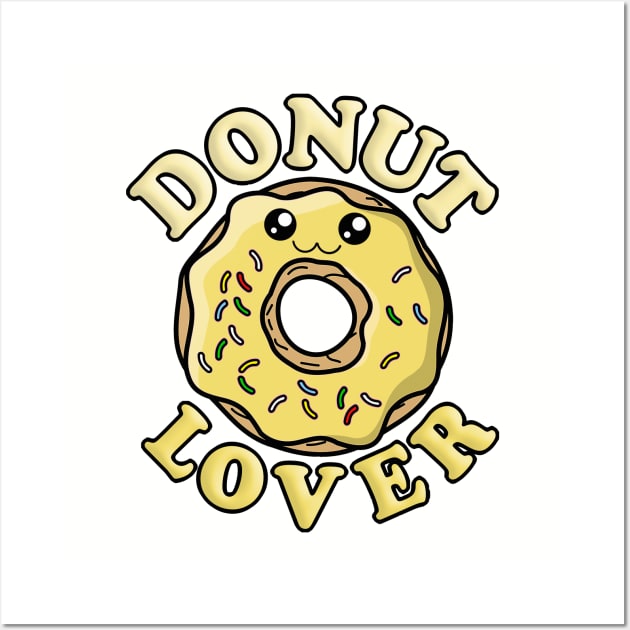 Kawaii Donut Lover! Wall Art by DankFutura